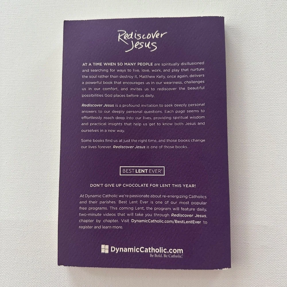 Rediscover Jesus An Invitation Matthew Kelly Book - Picture 5 of 5